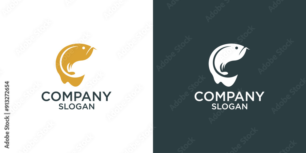 abstract fish logo vector design abstract fish logo vector design