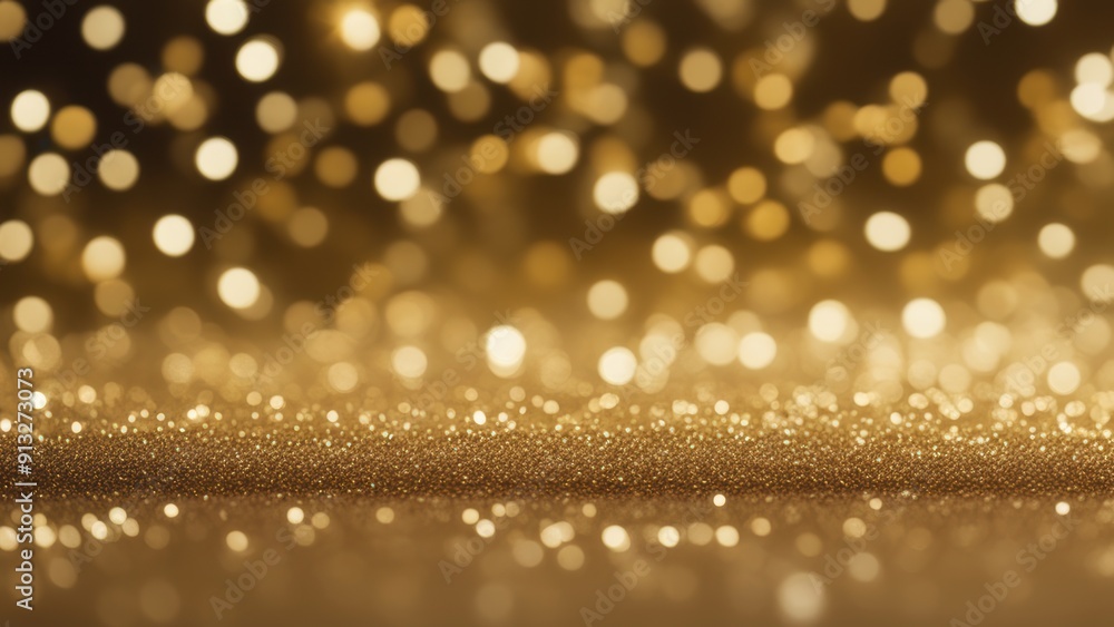 Golden confetti floats in air shimmering with sparkles. (165 characters) Golden confetti floats in air shimmering with sparkles. (165 characters)
