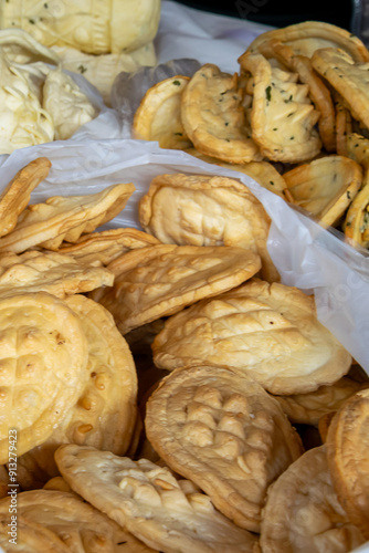 traditional Polish oscypek cheese made from goats milk