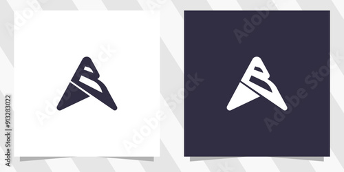 letter ba ab logo design vector