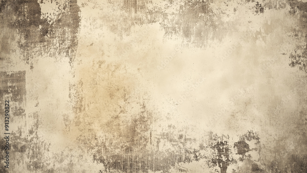 Fototapeta premium Flat 2D Beige Grunge Wallpaper