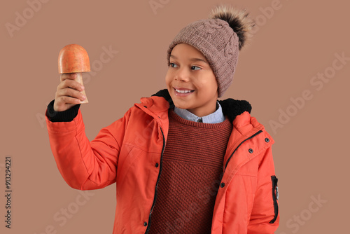 Cute African-American boy i...