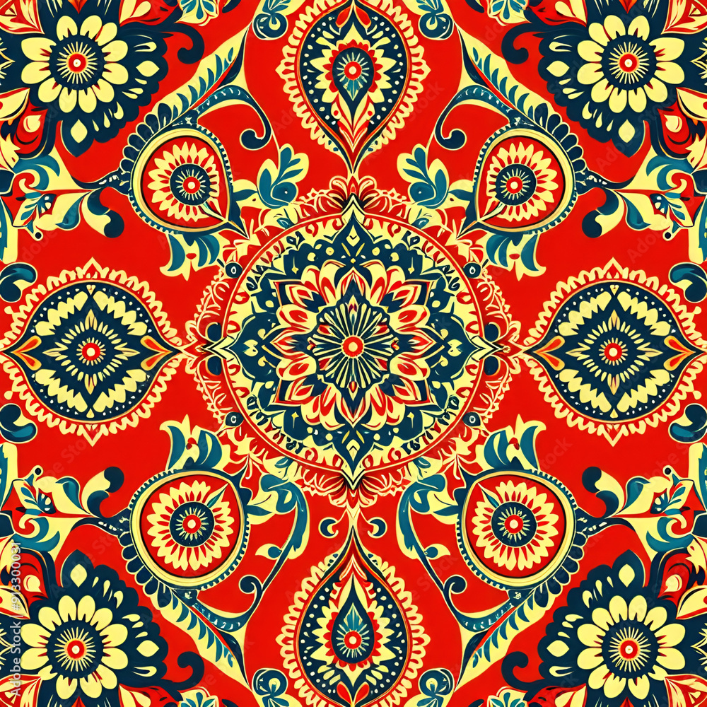 Fototapeta premium pattern with flowers seamless floral pattern 