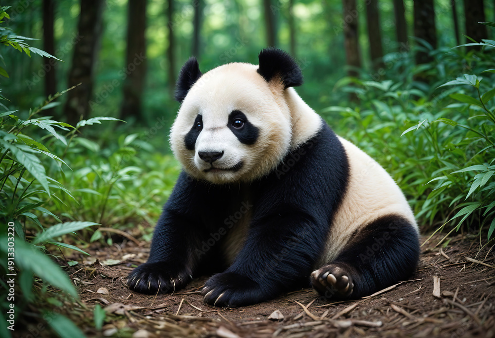 Obraz premium giant panda bear