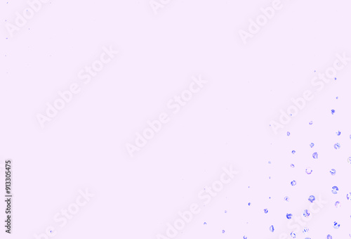 Light Pink, Blue vector texture with disks.