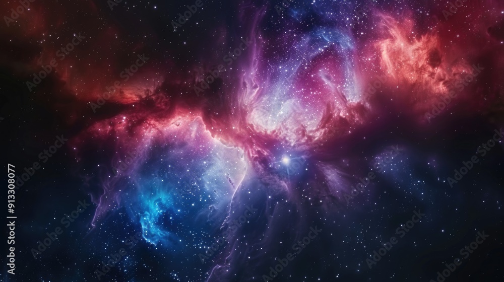 Obraz premium A beautiful galaxy with stars and nebulas, ideal for space or astronomy themed projects