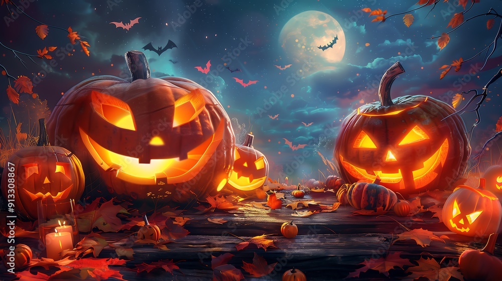 hallowen background with pumpkin hallowen background with pumpkin