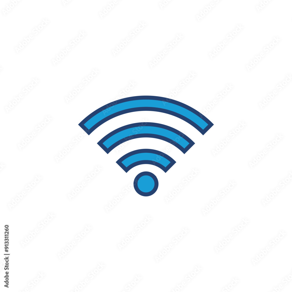 Wifi icon vector. signal vector icon. Wireless icon vector Wifi icon vector. signal vector icon. Wireless icon vector