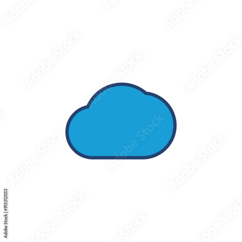 cloud icon vector. cloud vector icon