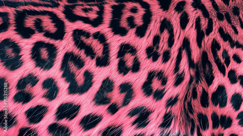 Leopard print in pink and black
