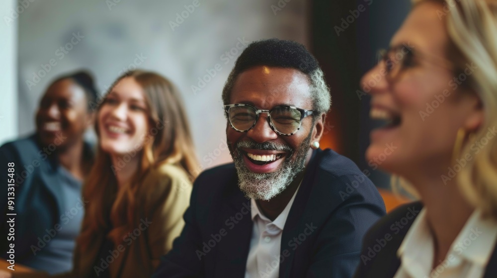 A group of friends enjoying each other's company around a table A group of friends enjoying each other's company around a table