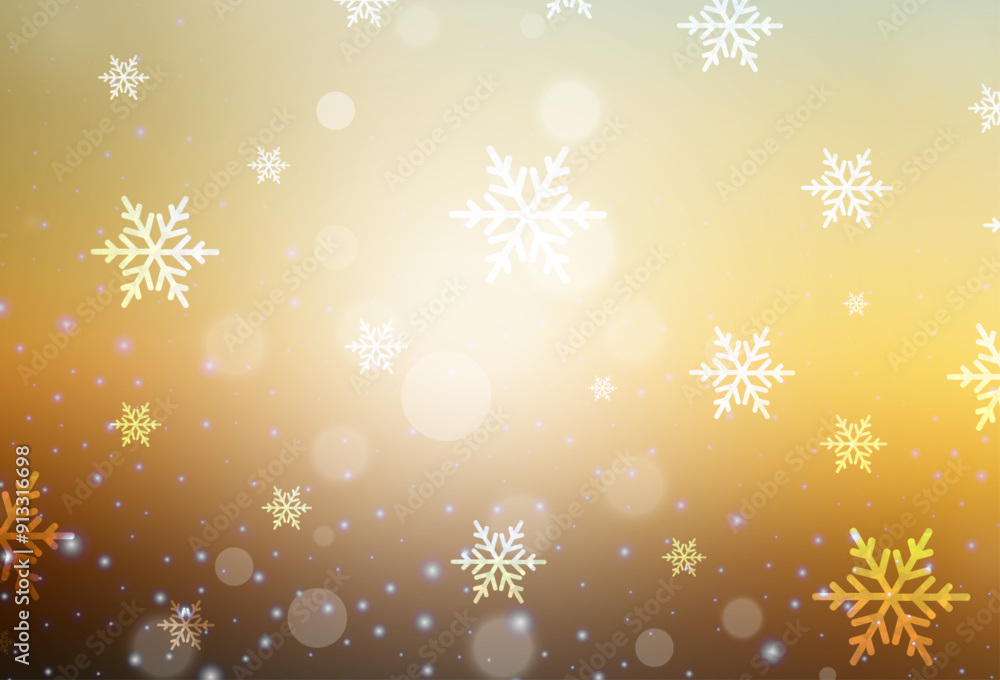 Light Blue, Yellow vector background in Xmas style. Light Blue, Yellow vector background in Xmas style.