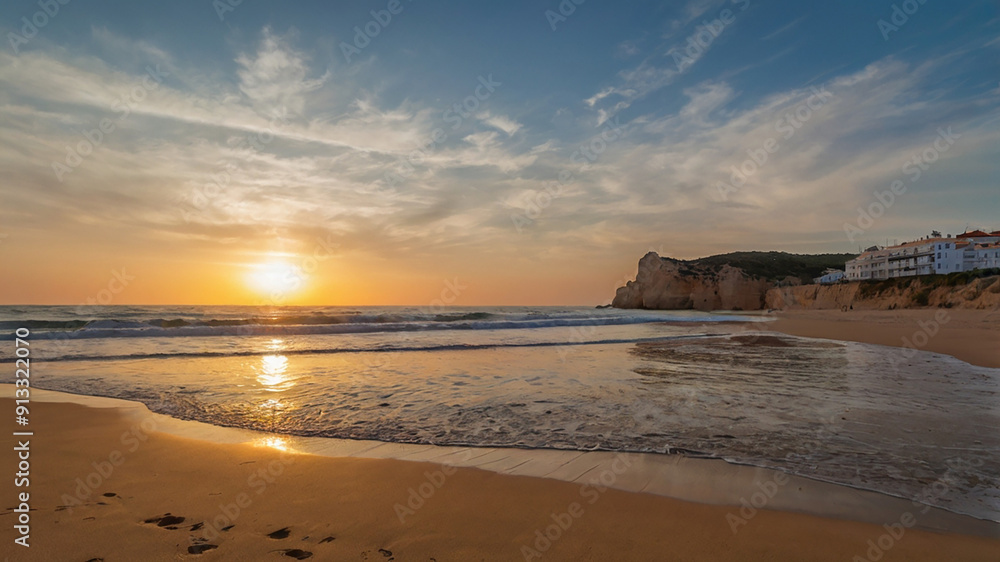 sunset on the coast of island tropical sunset on the coast of island tropical