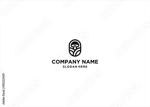 mushroom logo design ideas vector