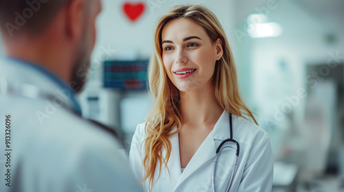 Doctors discussing patient's health issue for healthcare, hospital, insurance, mental health care, medical, world mental health, protective, doctor caregiver and check up patient concept