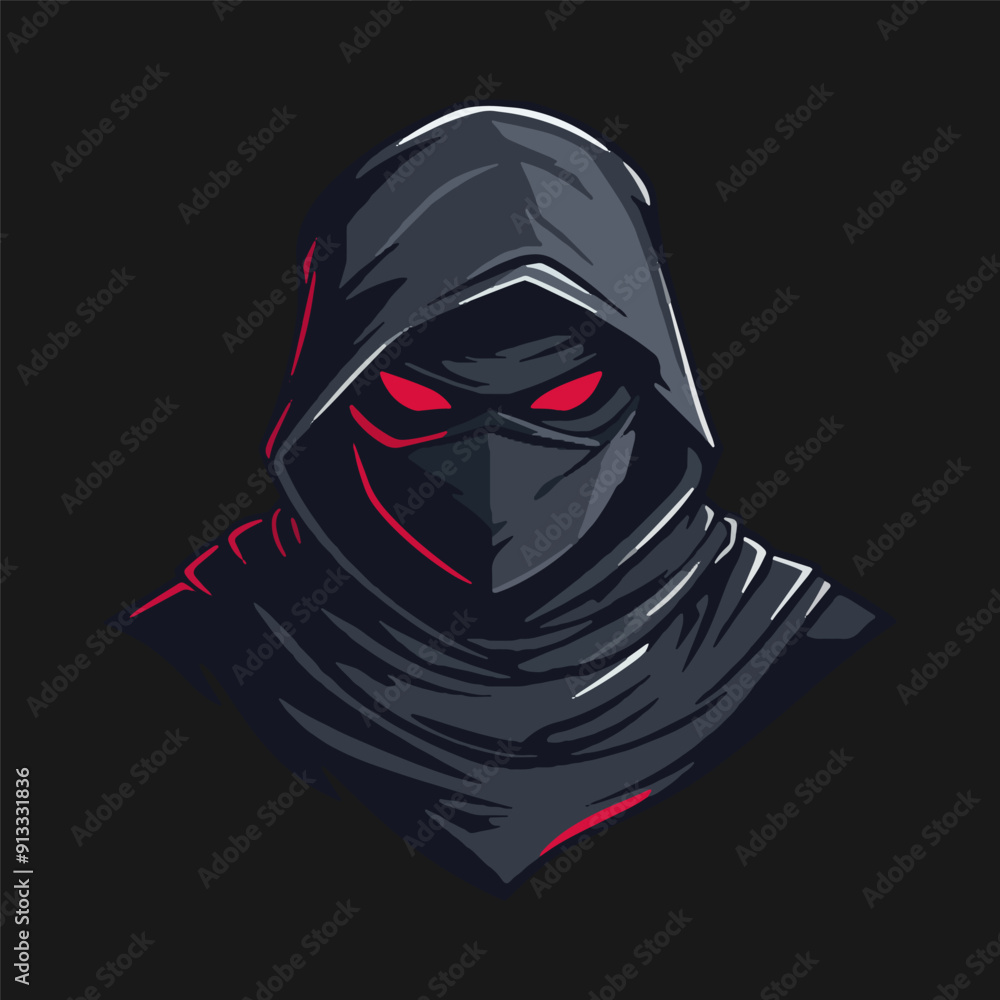 Ninja esport mascot logo design Ninja esport mascot logo design