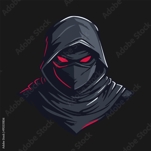 Ninja esport mascot logo design