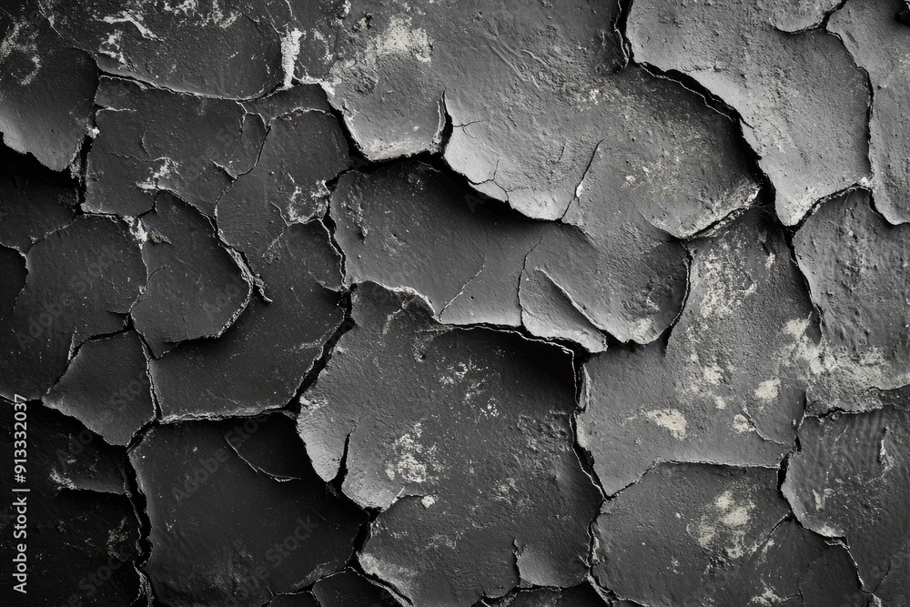Cracked and weathered black surface. Use as a background for creative design projects. Cracked and weathered black surface. Use as a background for creative design projects.