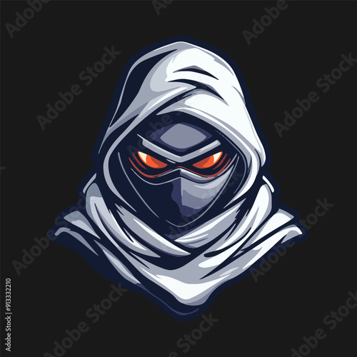 Ninja esport mascot logo design