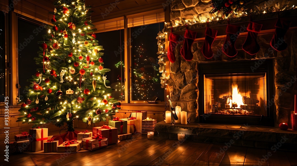 Christmas Cheer by the Fireplace Christmas Cheer by the Fireplace