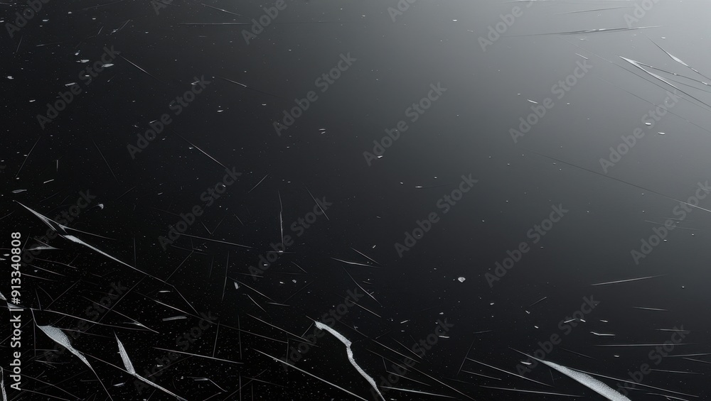 Fototapeta premium Solid Black Surface with Visible White Scratches and Small Imperfections