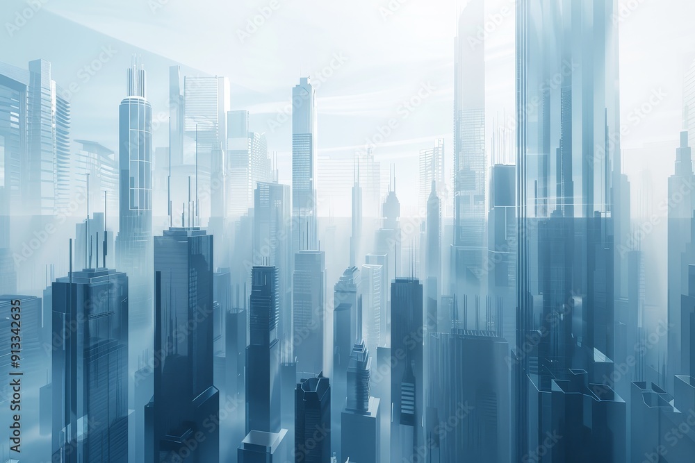 A futuristic cityscape background with towering skyscrapers and sleek architecture, perfect for urban themes A futuristic cityscape background with towering skyscrapers and sleek architecture, perfect for urban themes