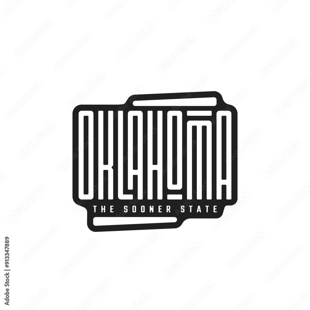 A Sticker of Oklahoma A Sticker of Oklahoma