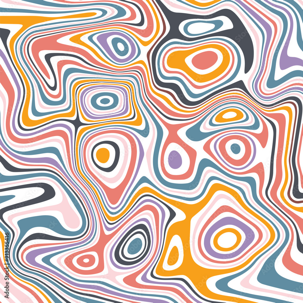 ABSTRACT ILLUSTRATION MARBLED TEXTURE LIQUIFY PSYCHEDELIC PASTEL COLORFUL DESIGN. OPTICAL ILLUSION BACKGROUND VECTOR DESIGN ABSTRACT ILLUSTRATION MARBLED TEXTURE LIQUIFY PSYCHEDELIC PASTEL COLORFUL DESIGN. OPTICAL ILLUSION BACKGROUND VECTOR DESIGN