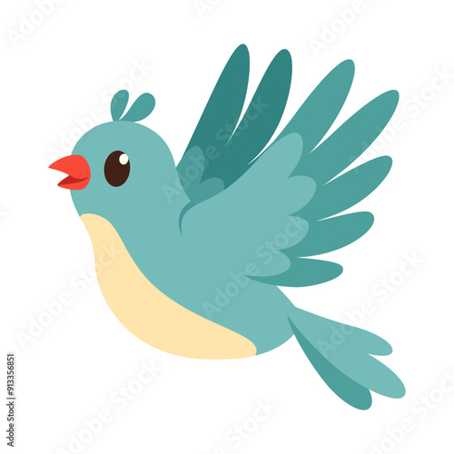 cute little blue bird with good quality and good design
