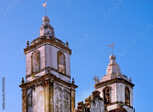 Towers and facade of the Mother Church “Nossa Senhora da Vitória” (Our Lady Victory), built in XVII century at São Cristovão city. Sergipe, 2018 photo