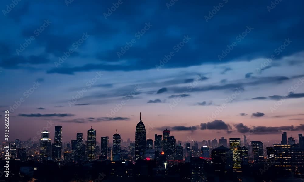 City Skyline at Twilight City Skyline at Twilight