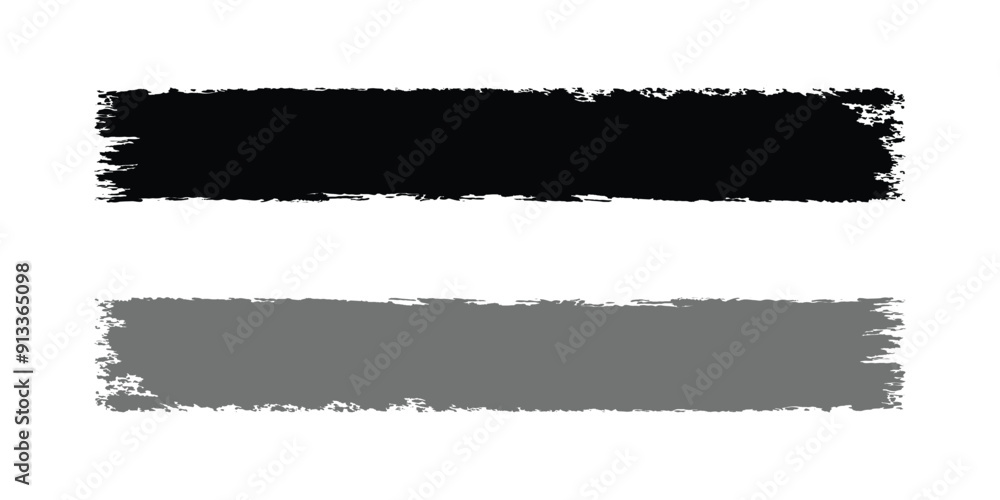 set of black and grey grunge effect on white background set of black and grey grunge effect on white background