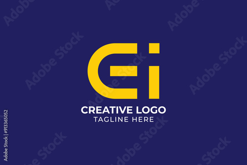 Initial letter E logo design template element Creative design for company and business