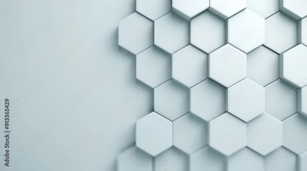 Abstract hexagonal pattern on a light background, perfect for modern design, technology, or construction themes. Abstract hexagonal pattern on a light background, perfect for modern design, technology, or construction themes.