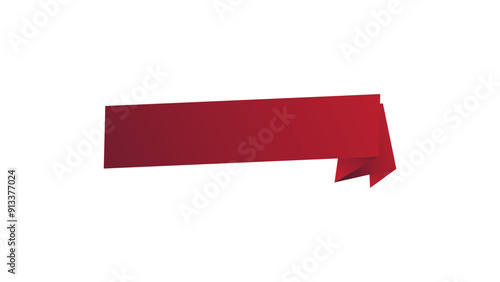 Text box design with red rotating style, text box banner