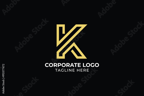 K Letter vector Logo Template Illustration Design, abstract letter K logo for business or company