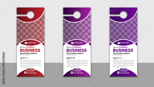 Business Door Hanger design for a smart businessman