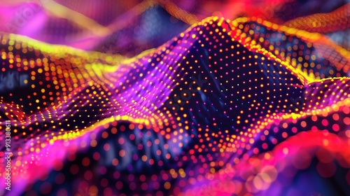 Attractive Gradient network connection background
