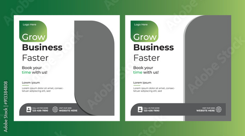 grow your business faster social media post, Business to grow faster digital business marketing design social media post template, Creative Business Grow Post