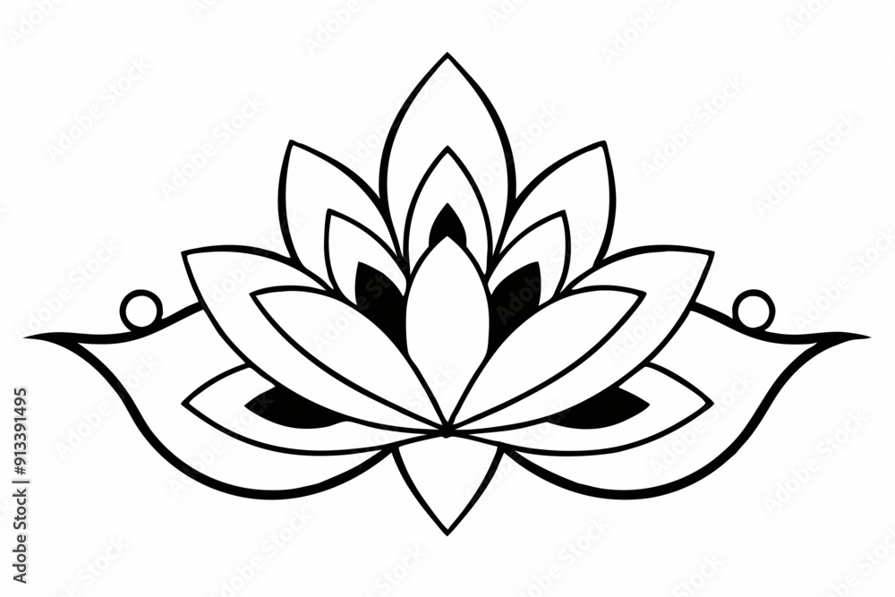 Alpona's design of floral art is isolated on a white background Alpona's design of floral art is isolated on a white background