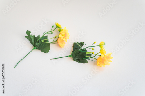 flowers on a table
