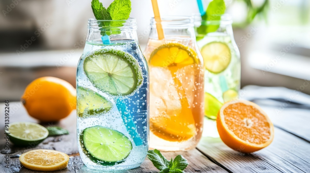 Fototapeta premium Is Electrolyte Water Actually Good For You