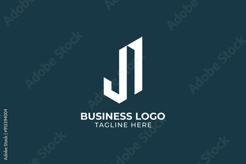 abstract j real estate logo design vector, initial letter j logo  design, letter J for building icon real estate business