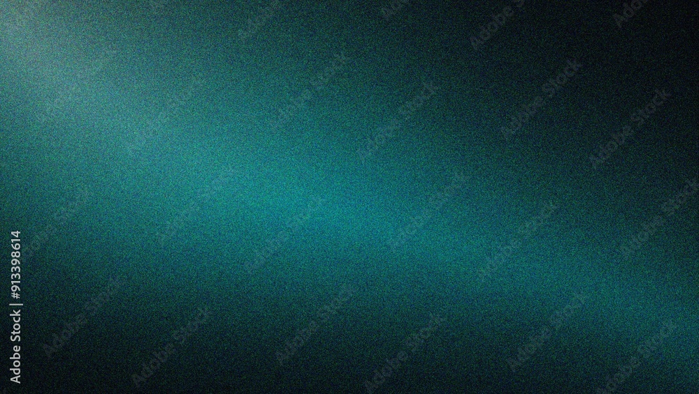 Obraz premium cyan gradient grain texture background smooth grainy backdrop design copy space