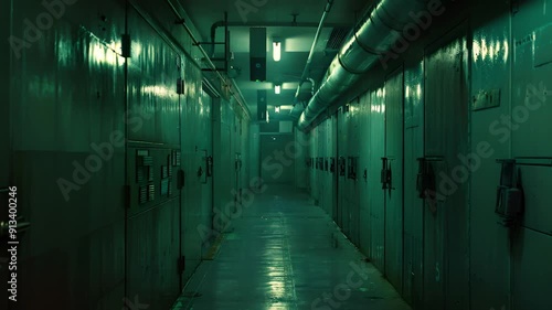 Eerie Green Corridor