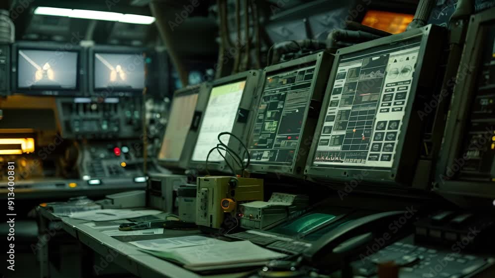Futuristic Advanced Control Room Futuristic Advanced Control Room