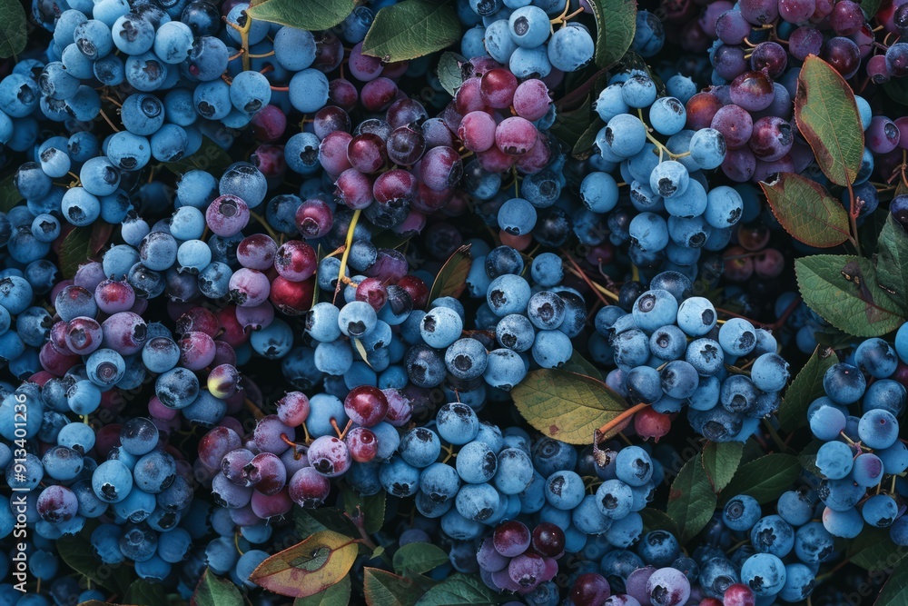 Harvest of healthy vitamin blueberries in the sun's rays.
Harvest of healthy vitamin blueberries in the sun's rays.