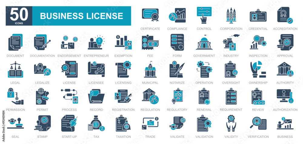Business License iconset Business License iconset