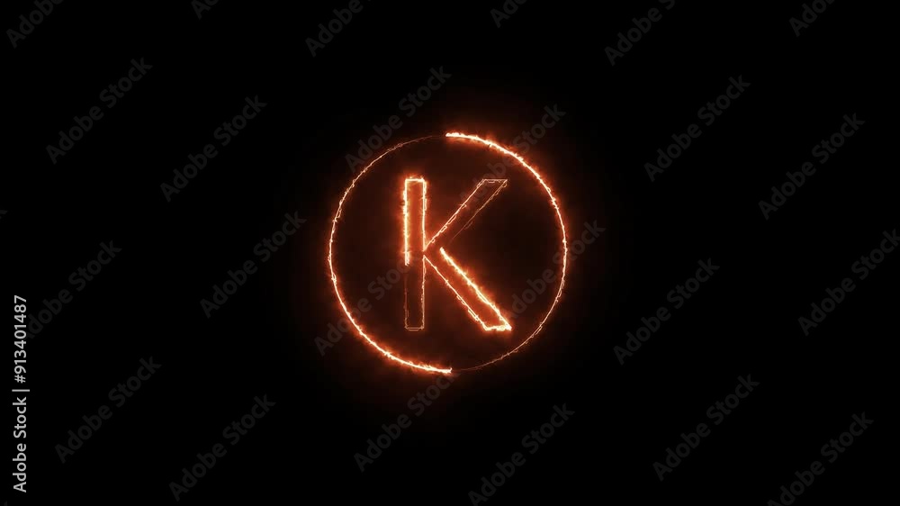 Glowing Neon Light Letter Icon in Retro Style, Neon Alphabet Concepts Animation Seamless Loop Background. Glowing Neon Light Letter Icon in Retro Style, Neon Alphabet Concepts Animation Seamless Loop Background.