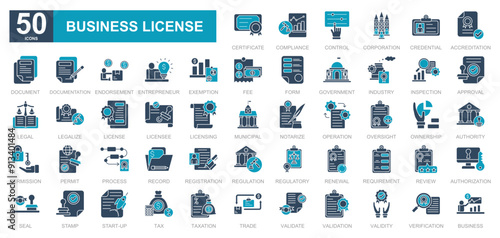 Business License iconset
